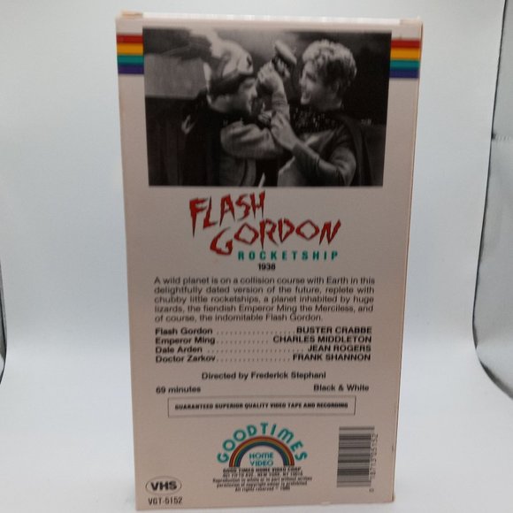 Flash Gordon VHS Movie Rocketship Vintage Science Fiction Buster Crabbe - Picture 6 of 8